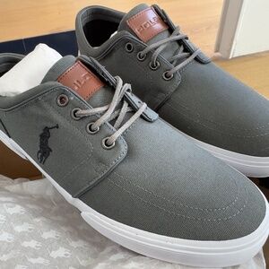 Ralph Lauren Tennis Shoes - Faxon - Gray - 10.5 - New/Never Worn